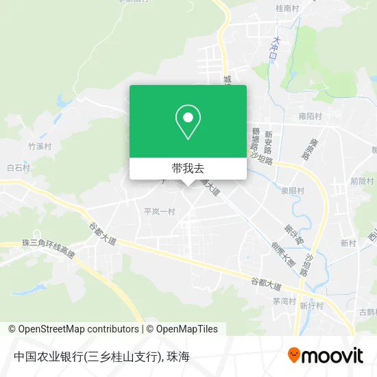 中国农业银行(三乡桂山支行)地图