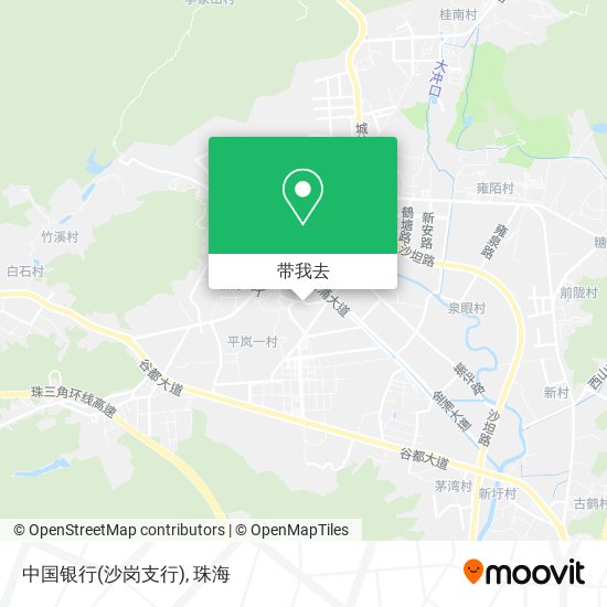 中国银行(沙岗支行)地图