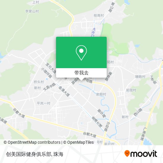 创美国际健身俱乐部地图