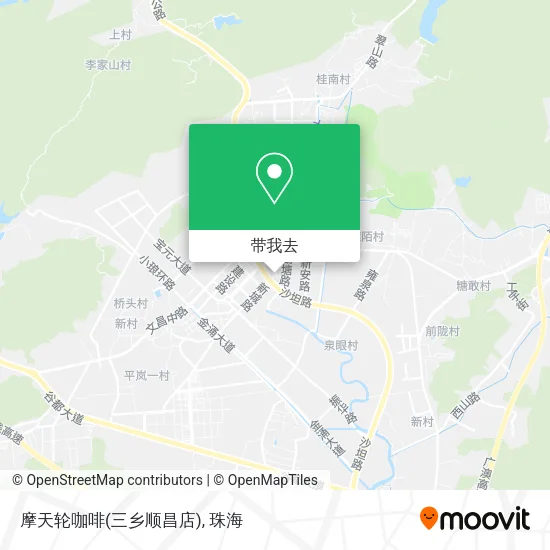 摩天轮咖啡(三乡顺昌店)地图