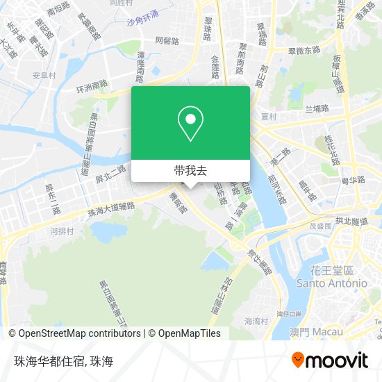 珠海华都住宿地图