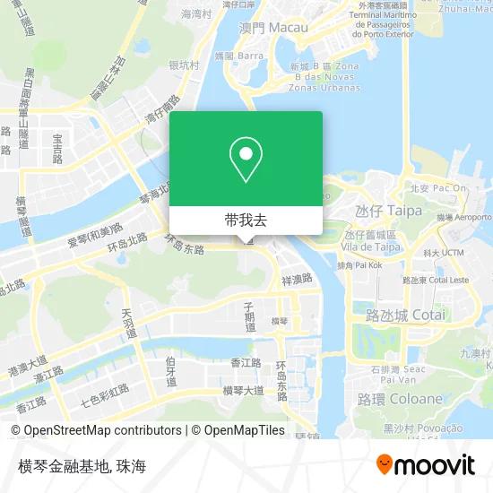 横琴金融基地地图