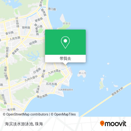 海滨淡水游泳池地图