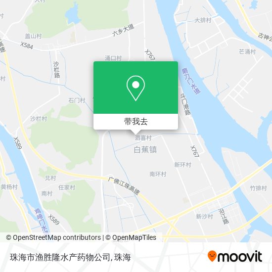 珠海市渔胜隆水产药物公司地图