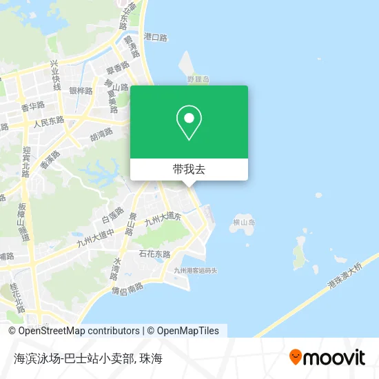 海滨泳场-巴士站小卖部地图