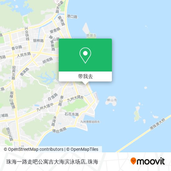 珠海一路走吧公寓吉大海滨泳场店地图