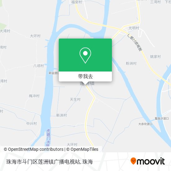 珠海市斗门区莲洲镇广播电视站地图