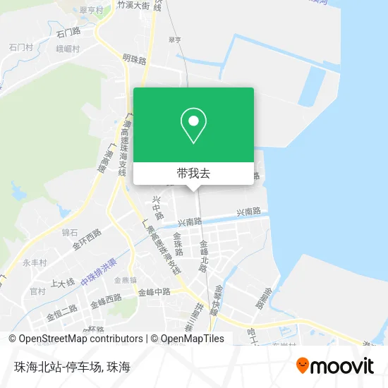 珠海北站-停车场地图