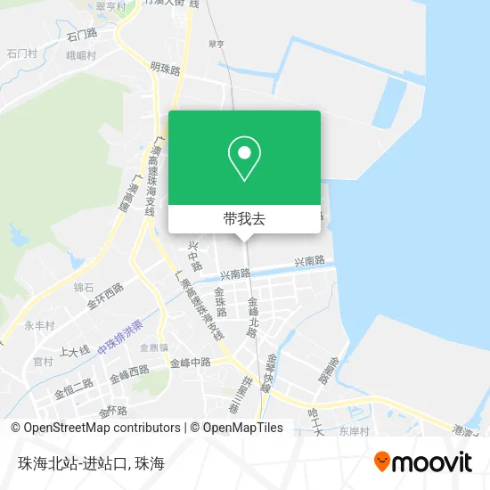珠海北站-进站口地图