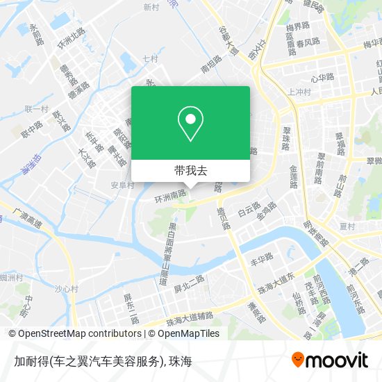 加耐得(车之翼汽车美容服务)地图