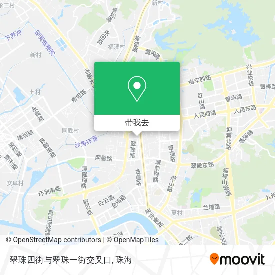 翠珠四街与翠珠一街交叉口地图