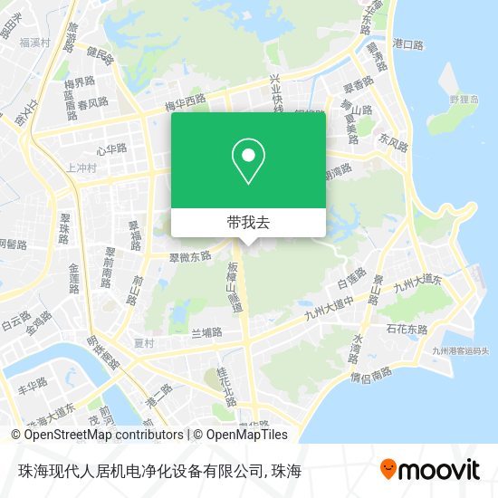 珠海现代人居机电净化设备有限公司地图