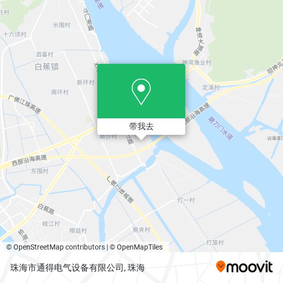 珠海市通得电气设备有限公司地图