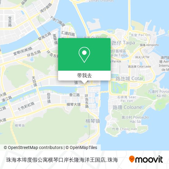 珠海本埠度假公寓横琴口岸长隆海洋王国店地图