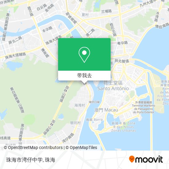 珠海市湾仔中学地图