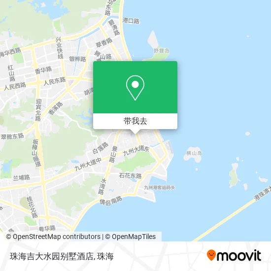 珠海吉大水园别墅酒店地图
