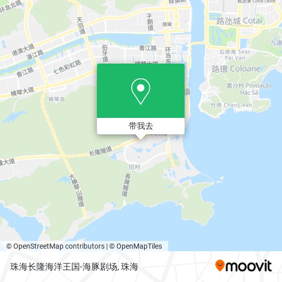 珠海长隆海洋王国-海豚剧场地图