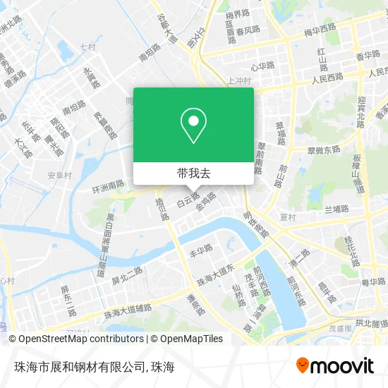 珠海市展和钢材有限公司地图