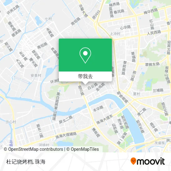 杜记烧烤档地图