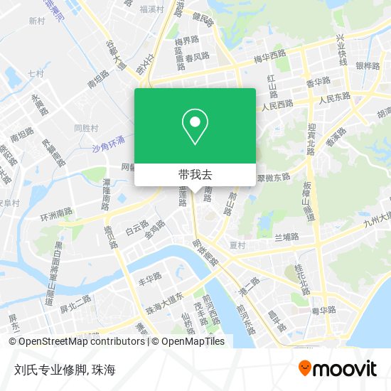 刘氏专业修脚地图