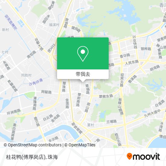 桂花鸭(傅厚岗店)地图