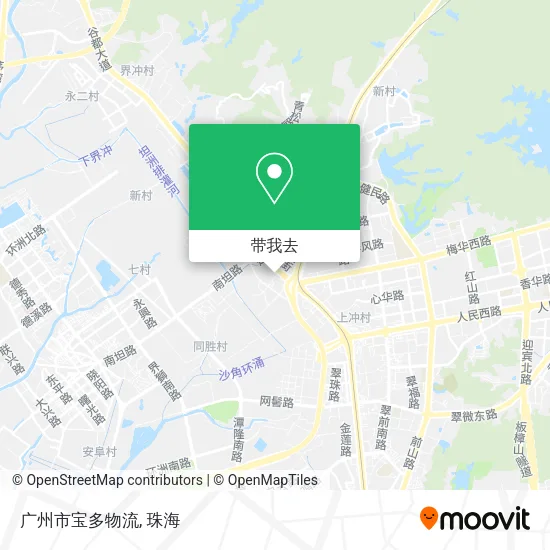 广州市宝多物流地图