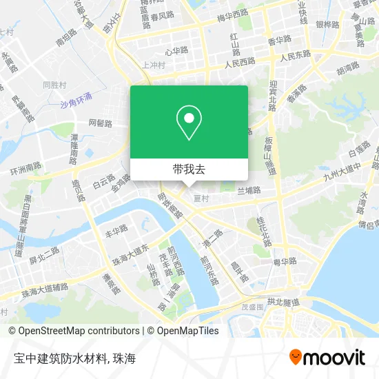 宝中建筑防水材料地图