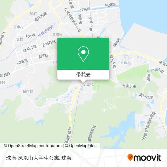 珠海-凤凰山大学生公寓地图