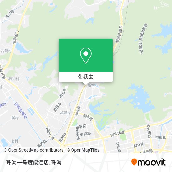 珠海一号度假酒店地图