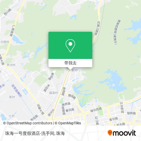 珠海一号度假酒店-洗手间地图