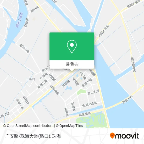 广安路/珠海大道(路口)地图