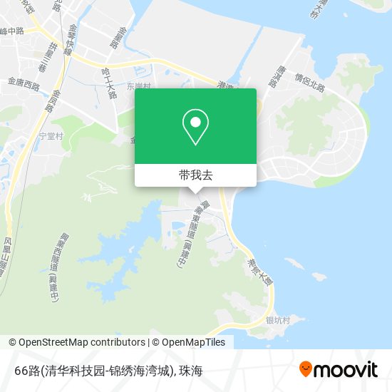 66路(清华科技园-锦绣海湾城)地图