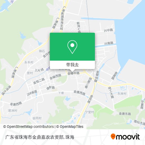 广东省珠海市金鼎嘉农农资部地图