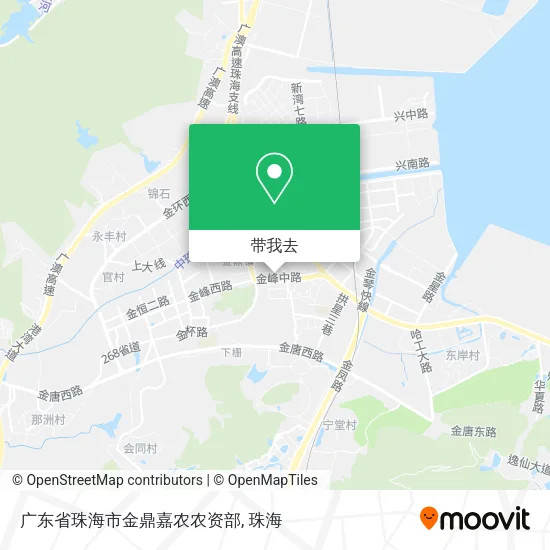 广东省珠海市金鼎嘉农农资部地图