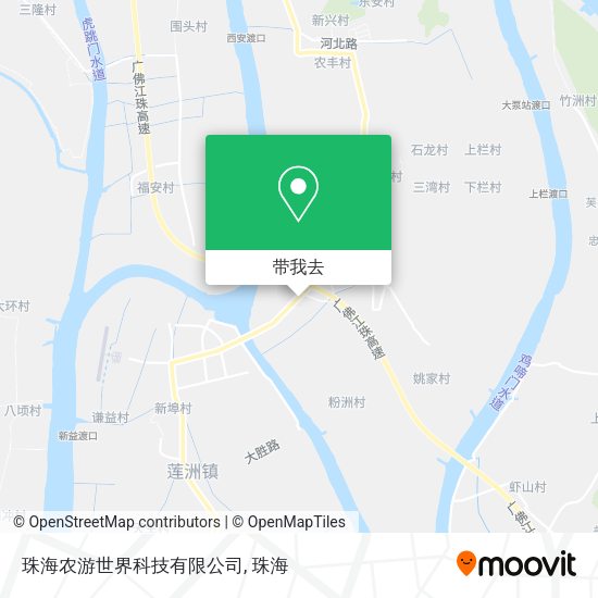 珠海农游世界科技有限公司地图