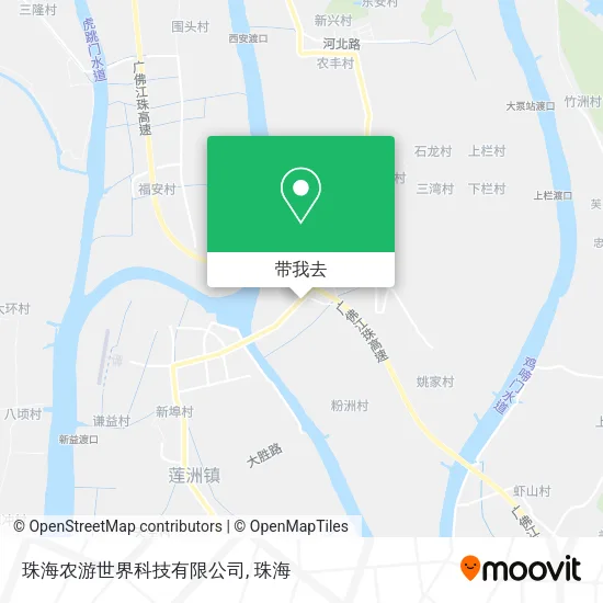 珠海农游世界科技有限公司地图