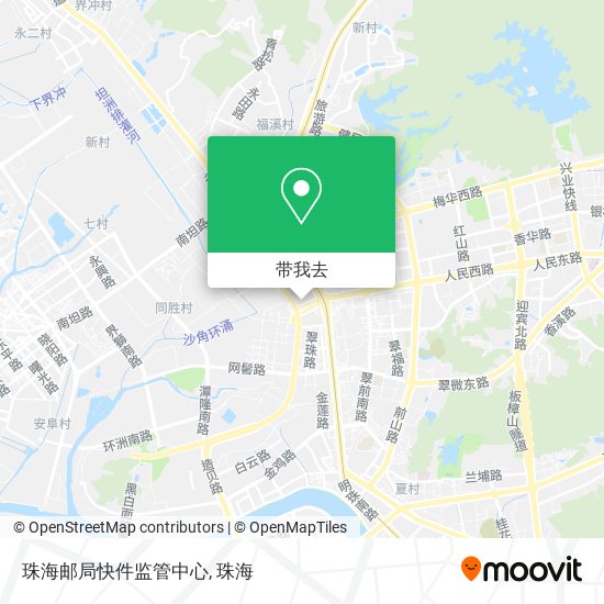 珠海邮局快件监管中心地图