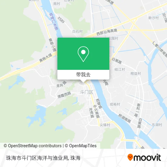 珠海市斗门区海洋与渔业局地图