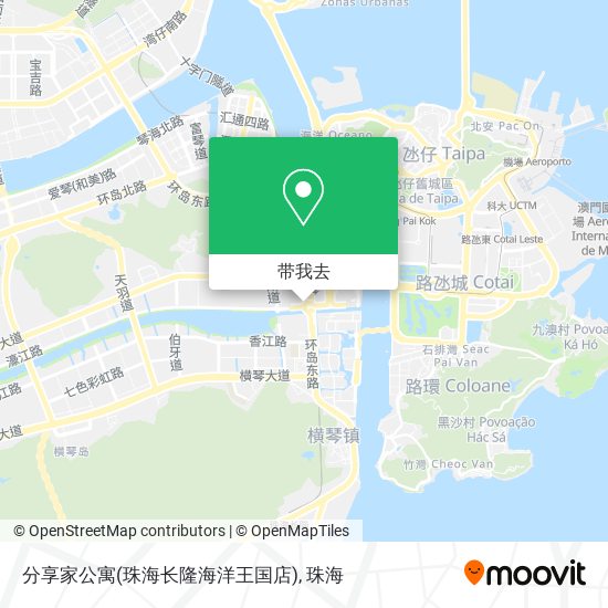 分享家公寓(珠海长隆海洋王国店)地图