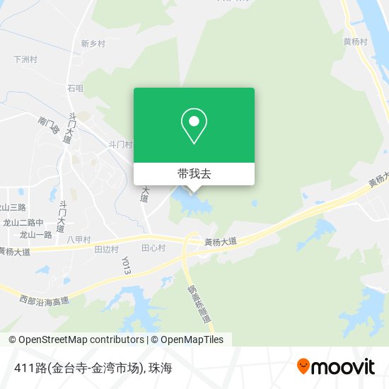 411路(金台寺-金湾市场)地图