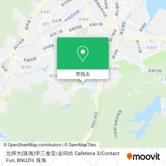 北师大(珠海)学三食堂 / 会同坊 Cafeteria 3 / Contact Fun, BNUZH地图