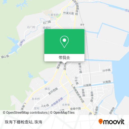珠海下栅检查站地图