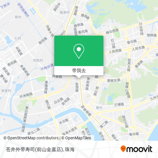 苍井外带寿司(前山金嘉店)地图