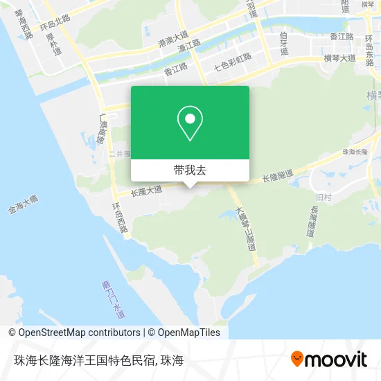 珠海长隆海洋王国特色民宿地图