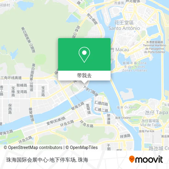 珠海国际会展中心-地下停车场地图