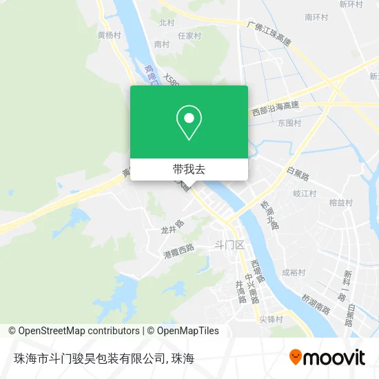 珠海市斗门骏昊包装有限公司地图