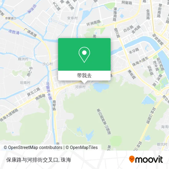 保康路与河排街交叉口地图