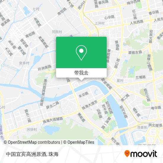 中国宜宾高洲原酒地图