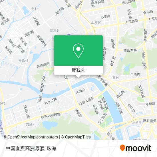 中国宜宾高洲原酒地图