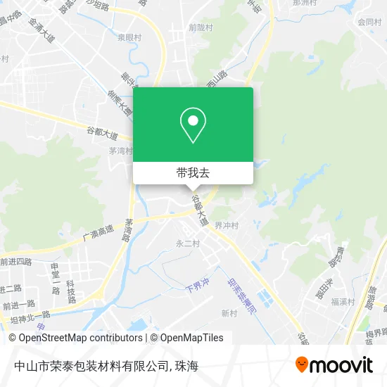 中山市荣泰包装材料有限公司地图